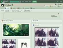 Tablet Screenshot of darkabyss48.deviantart.com