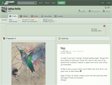 Tablet Screenshot of latha-feille.deviantart.com