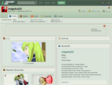 Tablet Screenshot of megadud20.deviantart.com