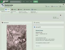 Tablet Screenshot of dantelinete.deviantart.com