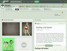 Tablet Screenshot of nescaro.deviantart.com