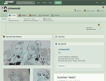 Tablet Screenshot of crimsonciel.deviantart.com