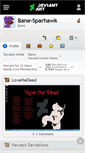 Mobile Screenshot of bane-sparhawk.deviantart.com