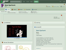 Tablet Screenshot of bane-sparhawk.deviantart.com