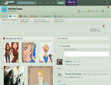 Tablet Screenshot of mindinchaos.deviantart.com