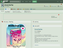 Tablet Screenshot of duckyyepyep.deviantart.com