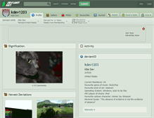 Tablet Screenshot of kdev1203.deviantart.com