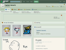 Tablet Screenshot of captain-generic.deviantart.com