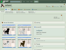 Tablet Screenshot of leafypool.deviantart.com