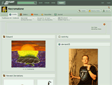 Tablet Screenshot of necromatone.deviantart.com