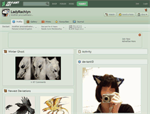 Tablet Screenshot of ladyrachlyn.deviantart.com