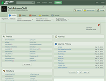 Tablet Screenshot of darkprincessgirl1.deviantart.com