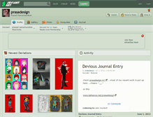 Tablet Screenshot of prasadesign.deviantart.com