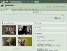 Tablet Screenshot of goodelephant.deviantart.com