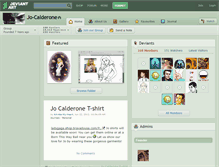 Tablet Screenshot of jo-calderone.deviantart.com