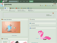 Tablet Screenshot of misterhandy.deviantart.com