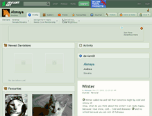 Tablet Screenshot of alonaya.deviantart.com