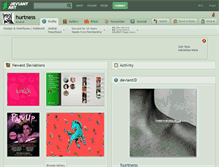 Tablet Screenshot of hurtness.deviantart.com