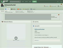 Tablet Screenshot of bishounenhunter.deviantart.com