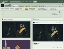 Tablet Screenshot of mnoso90.deviantart.com