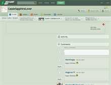 Tablet Screenshot of cassiesapphirelover.deviantart.com