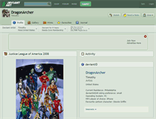 Tablet Screenshot of dragonarcher.deviantart.com