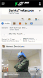 Mobile Screenshot of darkkytheraccoon.deviantart.com
