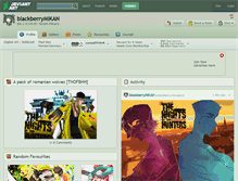 Tablet Screenshot of blackberrymikan.deviantart.com