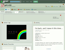 Tablet Screenshot of goth-chibi.deviantart.com