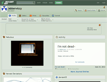 Tablet Screenshot of jabberwiccy.deviantart.com