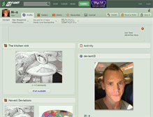 Tablet Screenshot of m--x.deviantart.com