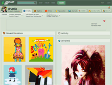Tablet Screenshot of drussila.deviantart.com