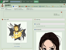 Tablet Screenshot of makib0y.deviantart.com