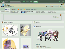 Tablet Screenshot of jinosan.deviantart.com