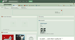 Desktop Screenshot of bellychopper.deviantart.com