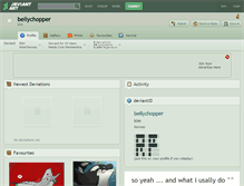 Tablet Screenshot of bellychopper.deviantart.com