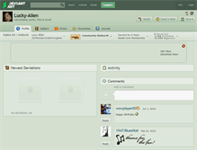 Tablet Screenshot of lucky-alien.deviantart.com