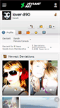 Mobile Screenshot of lover-890.deviantart.com