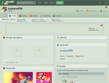 Tablet Screenshot of lucarawolf98.deviantart.com
