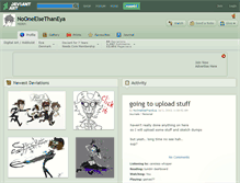 Tablet Screenshot of nooneelsethaneya.deviantart.com