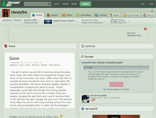 Tablet Screenshot of honeyfire.deviantart.com