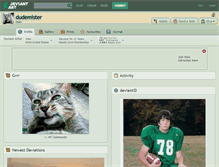 Tablet Screenshot of dudemister.deviantart.com