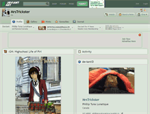 Tablet Screenshot of mrstrickster.deviantart.com