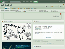 Tablet Screenshot of gimpbrush.deviantart.com