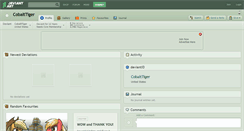 Desktop Screenshot of cobalttiger.deviantart.com