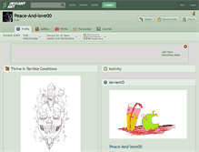 Tablet Screenshot of peace-and-love00.deviantart.com