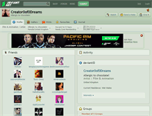 Tablet Screenshot of creator0of0dreams.deviantart.com