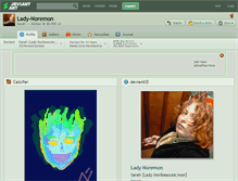 Tablet Screenshot of lady-noremon.deviantart.com