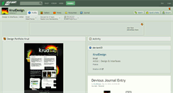 Desktop Screenshot of kruddesign.deviantart.com