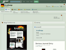 Tablet Screenshot of kruddesign.deviantart.com